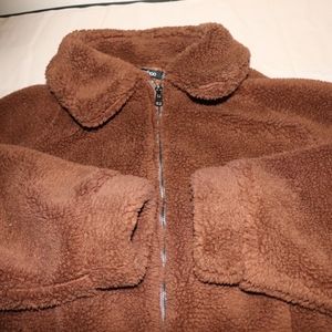 Oversized teddy coat
